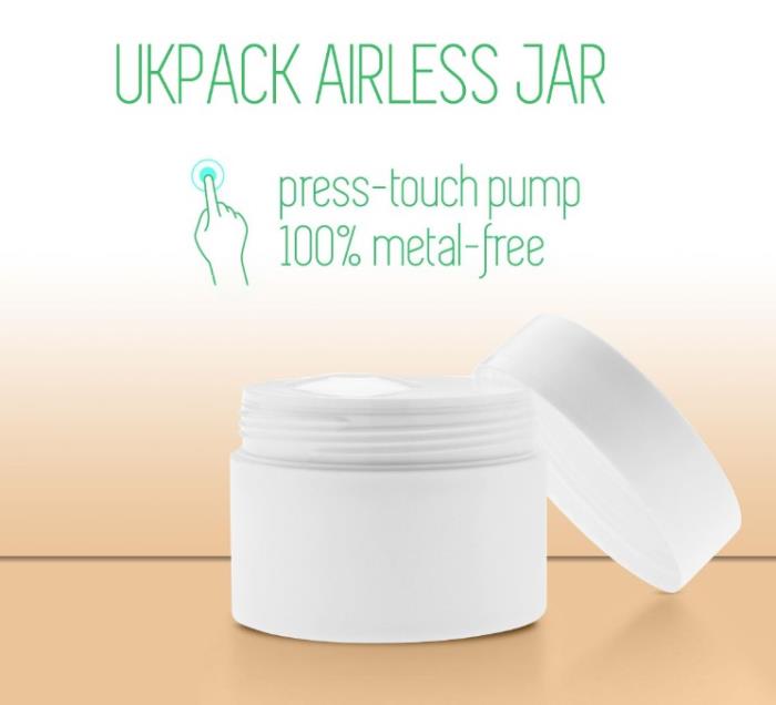 Press-Touch All Plastic Airless Jar Pack